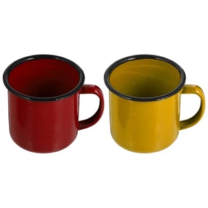 2 pezzi tazze acqua smaltate tazze vino tazze caffè casa tazze latte - Foto 1 di 12