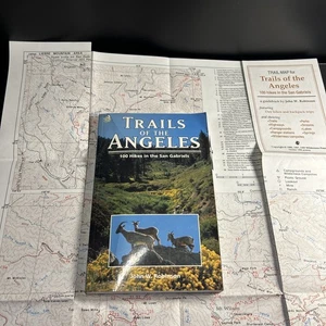 Trails of the Angeles PLUS MAPS!  : 100 Hikes in the San Gabriels John Robinson  - Foto 1 di 6
