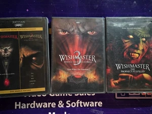 Wishmaster DVD Lot 1 2 3 - Evil Never Dies, Beyond The Gates of Hell - Horror - Picture 1 of 5
