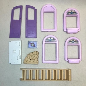 Parte de puerta de ventana Fisher-Price Loving Family Grand Dollhouse 1997 techo rosa 4649 - Imagen 1 de 8