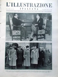 L'Illustrazione Italiana del 12 Dicembre 1937 Pirandello Nanchino Palestina Duce - Picture 1 of 1