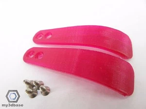 PS4 Paddles STANDARD, ROT Trans/RED trans., orig. **my3dbase** +Schrauben/screws - Picture 1 of 1