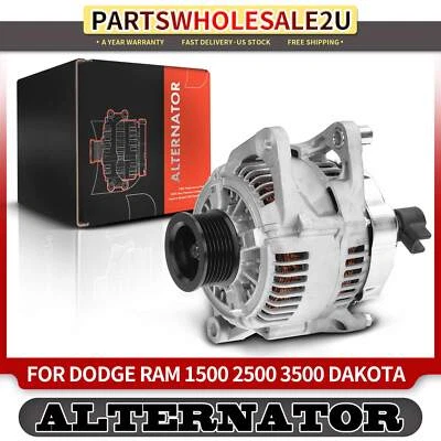 Alternador para Dodge Durango Ram 1500 2500 Jeep Grand Cherokee 12V CW 7 ranuras Foto 1 de 4