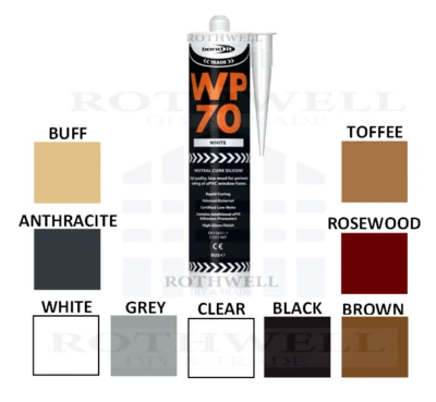 Bond It WP70 Sigillante Silicone LMN Bianco Antracite Marrone Trasparente Grigio Nero Buff