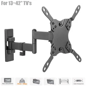 TV Mount Bracket Tilt Swivel For 13 14 15 20 23 27 28 30 37 38 40 42" LED VESA - Picture 1 of 5