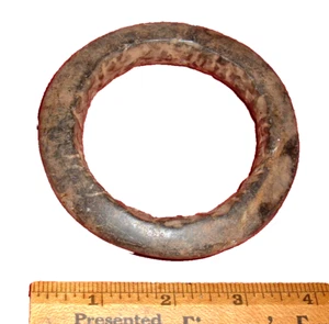 Seleccionar antiguo brazalete de piedra dura del Sáhara Occidental con cuarzo, artefacto africano - Imagen 1 de 7