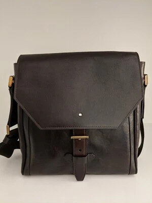 Montblanc 1926 Heritage Reporter Bag Dark Brown NWOT - Image 1 of 4