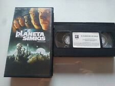 El Planet de los Apes Tim Burton Wahlberg 2001 - VHS Tape Spanish
