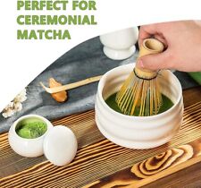 Japanese Matcha Tea Set Matcha Whis Ceramic Bowl Whisk Holder Traditional Scoop