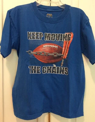 Просто для спорта мальчика большой синий футбол коротким рукавом хлопковая футболка - Изображение 1 из 3