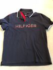 Tommy Hilfiger Polo Shirt Men's Extra Large Blue Knit Collared Casual Top