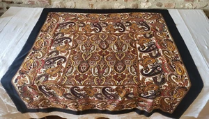G10 Grand foulard Châle étole motif cachemire 117x117cm Scarf Shawl - Imagen 1 de 9