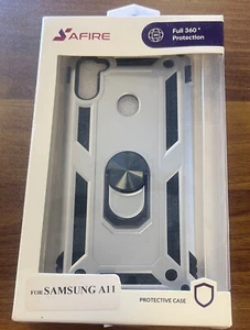 Samsung A11 silver and black case full 360 protection. - Picture 1 of 2