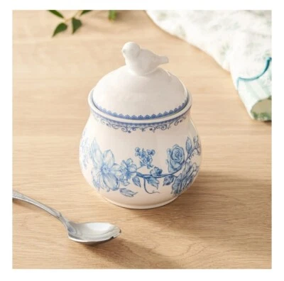 Mujer Pioneer ~ AGATHA ~ Gres ~ Azúcarero con Tapa ~ AZUL Foto 1 de 4