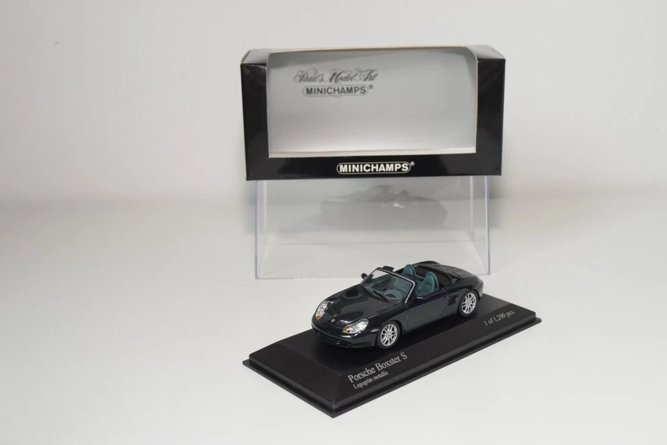 A68 1:43 MINICHAMPS 400 062071 PORSCHE BOXSTER S 2002 MET. GREEN MIB LAGOGRUN - Image 1 of 4