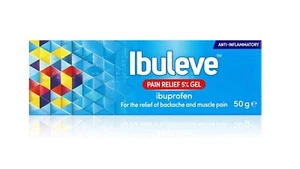 Ibuleve Pain Relief 5% Muscle Aches Pain Anti-Inflammatory Gel 50g