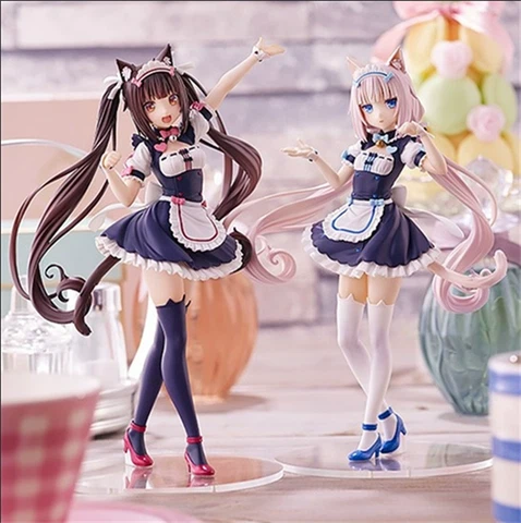 17cm Anime NEKOPARA Vanilla Chocolat PVC Figure Statue Model Toy Gift with Box Cover