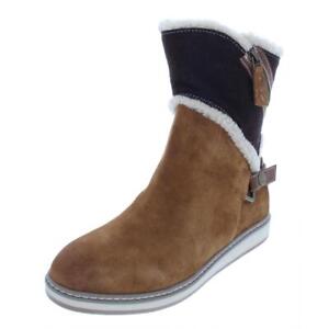 White Mountain Womens Teague Suede Booties Sneakers Winter Boots BHFO 5297