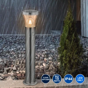 Modern Stainless Steel Garden Bollard Lamp Post Outdoor Pathway Light ZLC310 - Picture 1 of 12