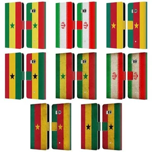 FUNDA BILLETERA HEAD CASE DESIGNS CON LIBROS DE CUERO CON BANDERAS MUNDIALES PARA TELÉFONOS HTC 1 - Imagen 1 de 6