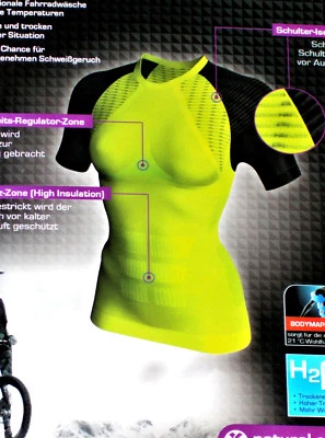 NO-NAME Damen Winter Biking FUNKTIONSSHIRT Fahrradwäsche Unterwäsche Gr.S L NEU