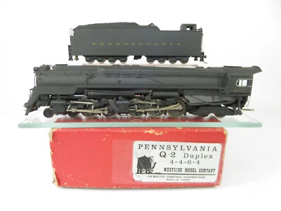 Westside Model Company Brass HO Pennsylvania 4-4-6-4 Q2 Duplex Steam Locomotive - Image 1 of 4