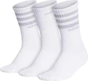 Adidas Damen 3-Streifen Performance Aeroready 3 Paar Crew Socken Schuhgröße 5-10 - Bild 1 von 4