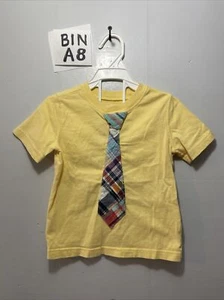 babyGap Plaid Tie Yellow Tee Shirt toddler 18-24m - Picture 1 of 3