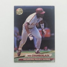 Wes Chamberlain 1992 Fleer Ultra #239 Very Good Condition Philadelphia Phillies