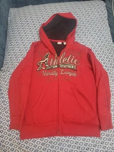 Athletic Varsity League hoodie Sweater Boys Size L 14/16  Sherpa Lining - Picture 1 of 21