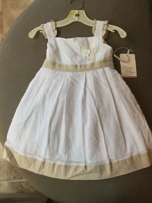 Nuevo con etiquetas Vestido Carriage Boutique Niñas Talla 2t Algodón Tostado Correa Sin Mangas  Foto 1 de 4