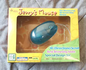 Vintage NOS - mini blue JERRY'S MOUSE notebook computer ARES INTERFACE 4D scroll - Picture 1 of 6