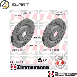 2x BRAKE DISC 100.3358.53 FOR AUDI A7/Sportback A6/C7/Allroad/C8 A8/D4/D5 A5 - Picture 1 of 6