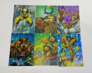 1992 Marvel WOLVERINE From Then Till Now Complete PRISM Set P1 - P6 Comic Images - Bild 1 von 13