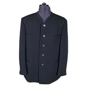 Lodenfrey Blazer Jacket Dark Grey Charcoal Traditional Bavarian Men's UK44 MINT - Picture 1 of 14