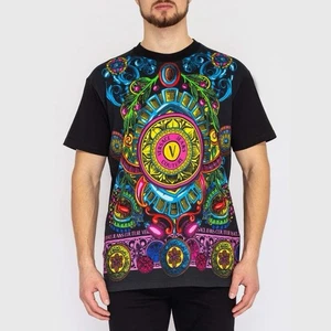 Versace Jeans Couture Herren T-Shirt schwarz Regalia Logo Grafikdruck Gr. S - Bild 1 von 8