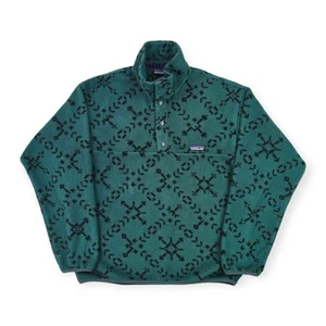Patagonia Synchilla Vintage Snap-T Sno Spruce Crazy Fleece Men's Medium  - Picture 1 of 7