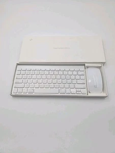 Apple Model A1314 Wireless Keyboard & Apple A1296 Magic Mouse - Picture 1 of 19