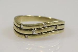 Damenring 8K/333er Gold mit 5 Diamanten besetzt je ca. 0,01Ct (BX2239) - Bild 1 von 5