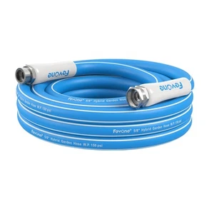 12ft Heavy Duty Garden Hose – 5/8" ID, 600 PSI, Hybrid Polymer, Kink-Resistan... - Picture 1 of 8