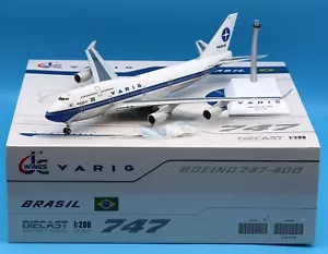 JC Wings 1:200 Varig Airlines Boeing B747-400 Druckgussflugzeug Jet Modell PP-VPI - Bild 1 von 13