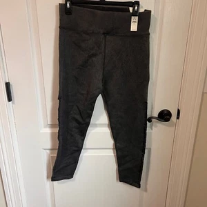 Leggings trenzados Offline By Aerie para mujer elásticos tiro alto talla XL grises nuevos con etiquetas - Imagen 1 de 10