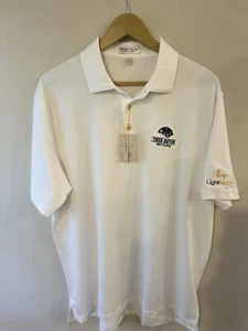 Polo Peter Millar estiva comoda uomo grande corona bianca sportiva RICAMATA - Foto 1 di 7