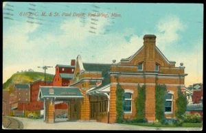 C.M. & ST. PAUL DEPOT - ALA ROJA, POSTAL MINN - Imagen 1 de 1