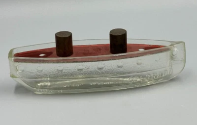 1914 STEAMSHIP COLORADO Ship CANDY CONTAINER Glass Boat Antique A&E 102 - Image 1 of 4