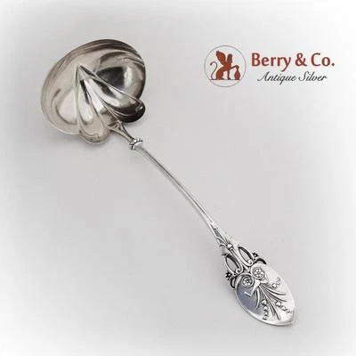 Lily Of The Valley Oyster Small Soup Ladle Gorham Sterling Silver 1870 - Imagem 1 de 3