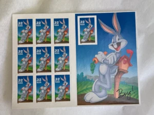 1997 BUGS BUNNY 32 cent Stamp 10 stamps on a sheet NOS Mint - Picture 1 of 2