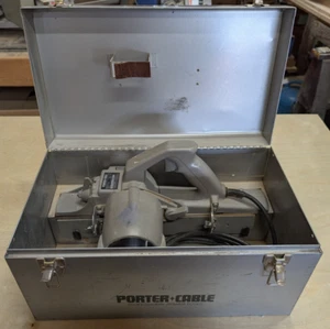 PORTER CABLE PORTA PLANE MODEL 126 HEAVY DUTY PLANER USA MADE MANUAL AND CASE - Picture 1 of 9