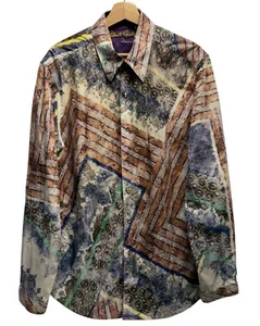 Robert Graham Limited Men's XL Classic Woven the Wutam Geometric Flip Cuff Shirt - Picture 1 of 6