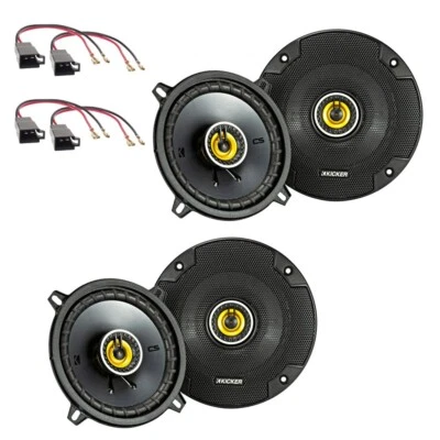 Renault Clio MK3 Speaker Upgrade Kit - Front & Rear - Plug & Play - Kicker CS - Image 1 of 4